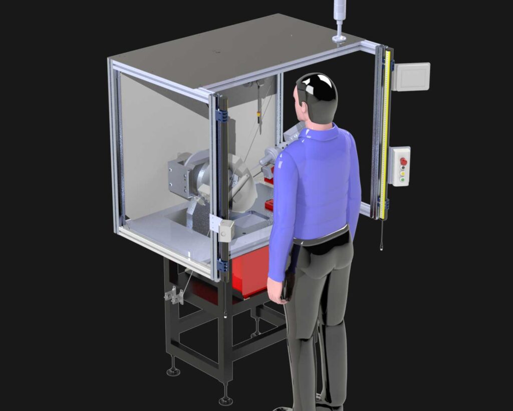 Machine de perçage automatisé pour visières · vue 2